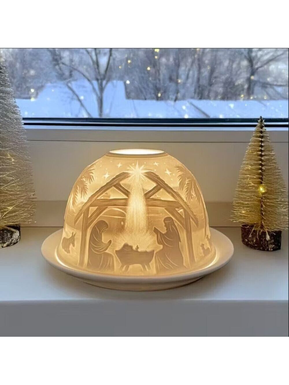 Christmas Nativity Fairy Lamp Lithophane - Picture 3 of 5